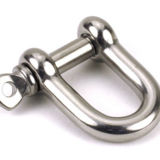 Two Stainless steel D shackles