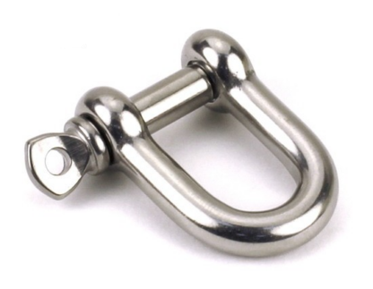 Two Stainless steel D shackles