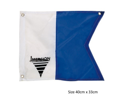 Imersion Alpha Blue & White flag