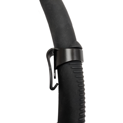 Silicone black snorkel tube and keeper clip