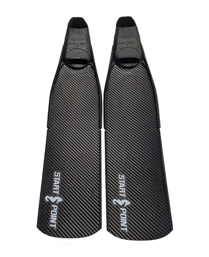 Start Point Carbon fins black with white logo