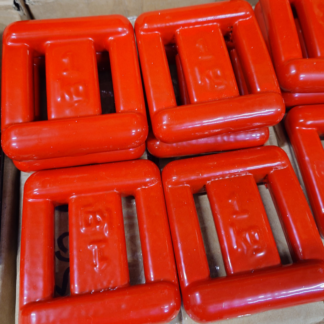 1kg red gel coated dive weight